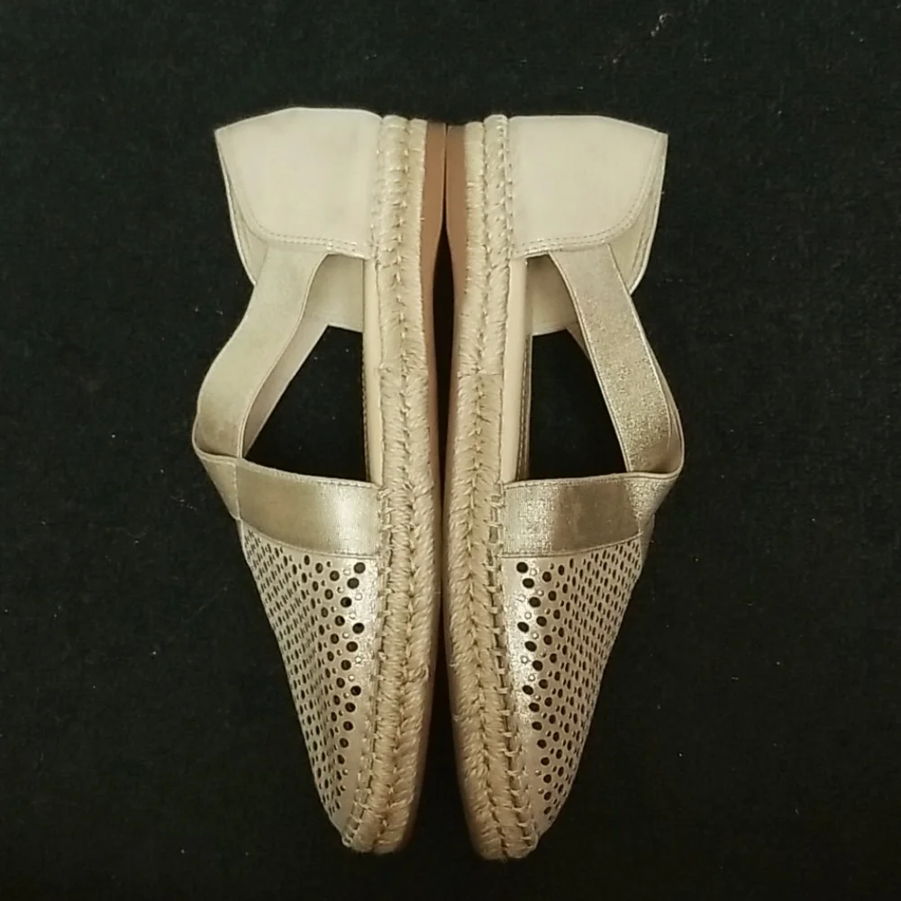 Gold Sandals Platform Flat espadrilles nurture cantrell